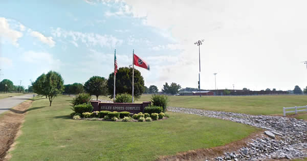 Kelley Sports Complex welcome sign